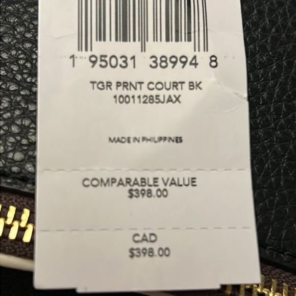 Coach Tiger Print Court Backpack NWT - Picture 7 of 7